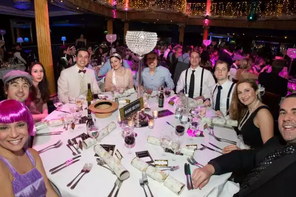 Company Christmas Party Table
