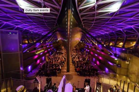 Christmas Party Venue in London : Cutty Sark