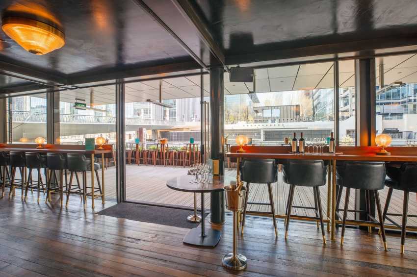 Hawksmoor Wood Wharf Bar