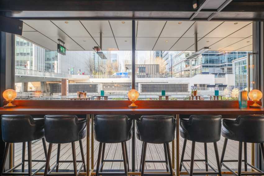 Hawksmoor Wood Wharf Bar