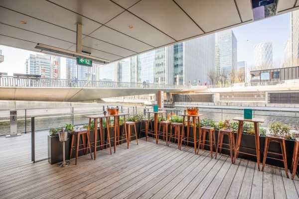 Hawksmoor Wood Wharf Bar