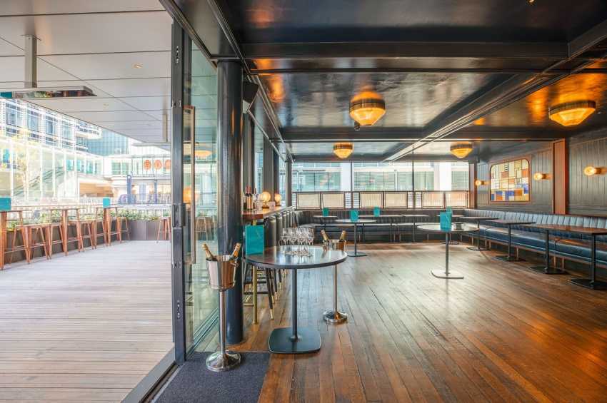 Hawksmoor Wood Wharf Bar