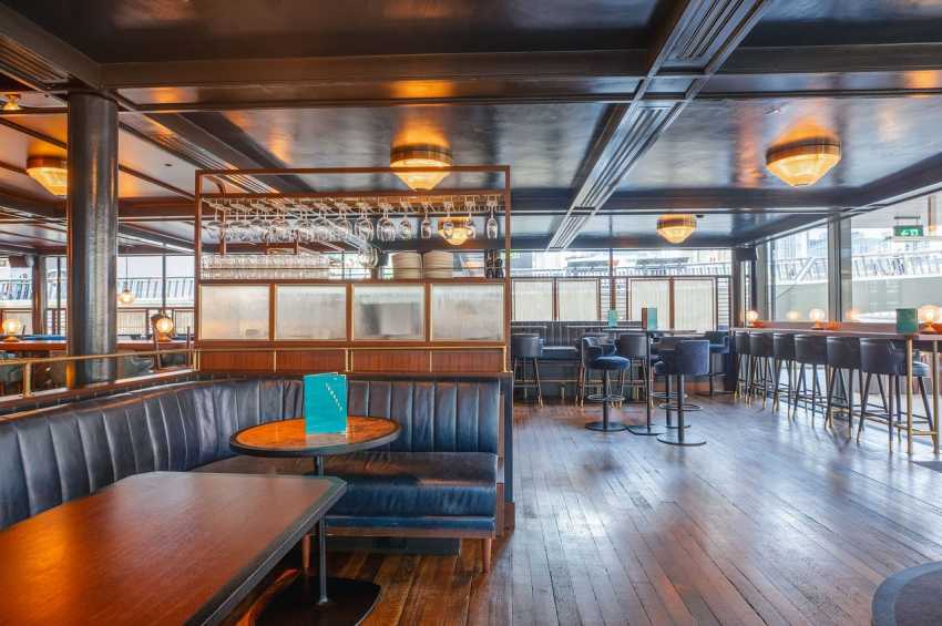 Hawksmoor Wood Wharf Bar