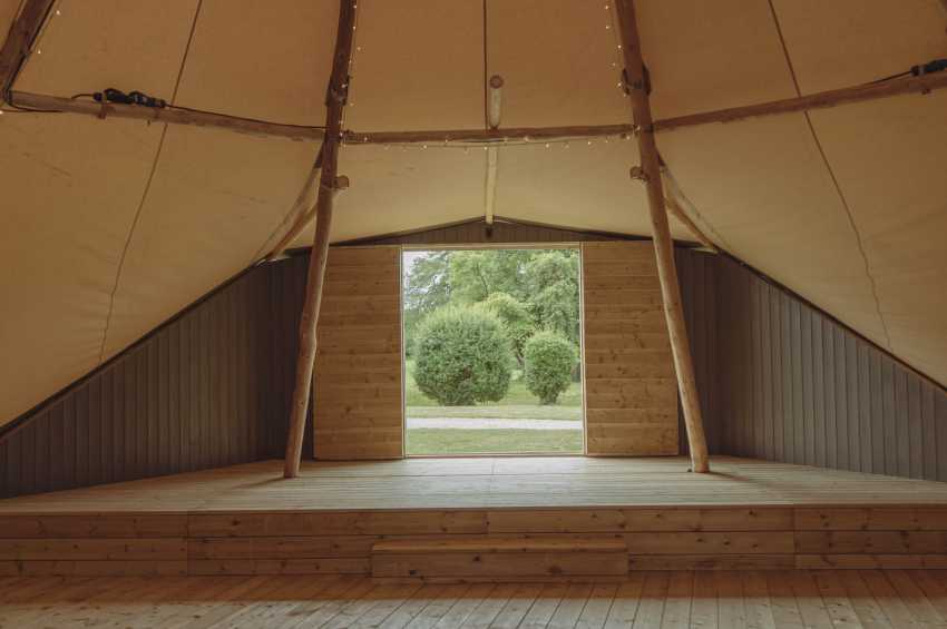 Tipis at Mapledurham