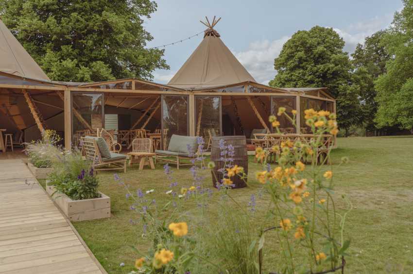 Tipis at Mapledurham