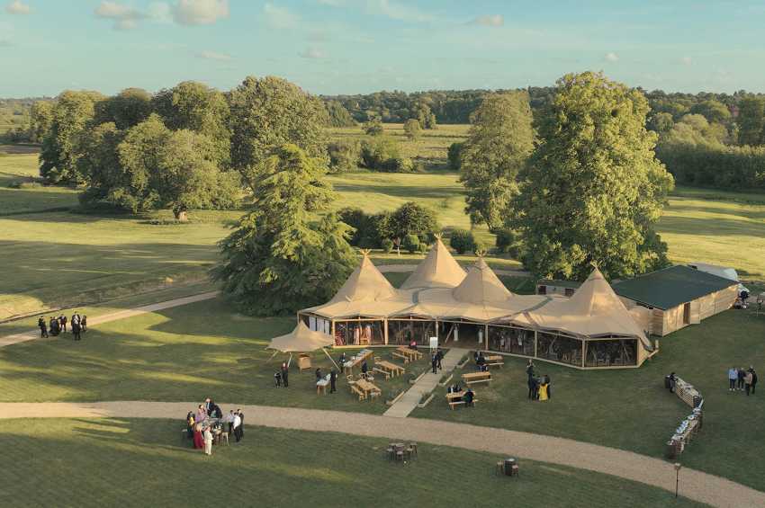 Tipis at Mapledurham