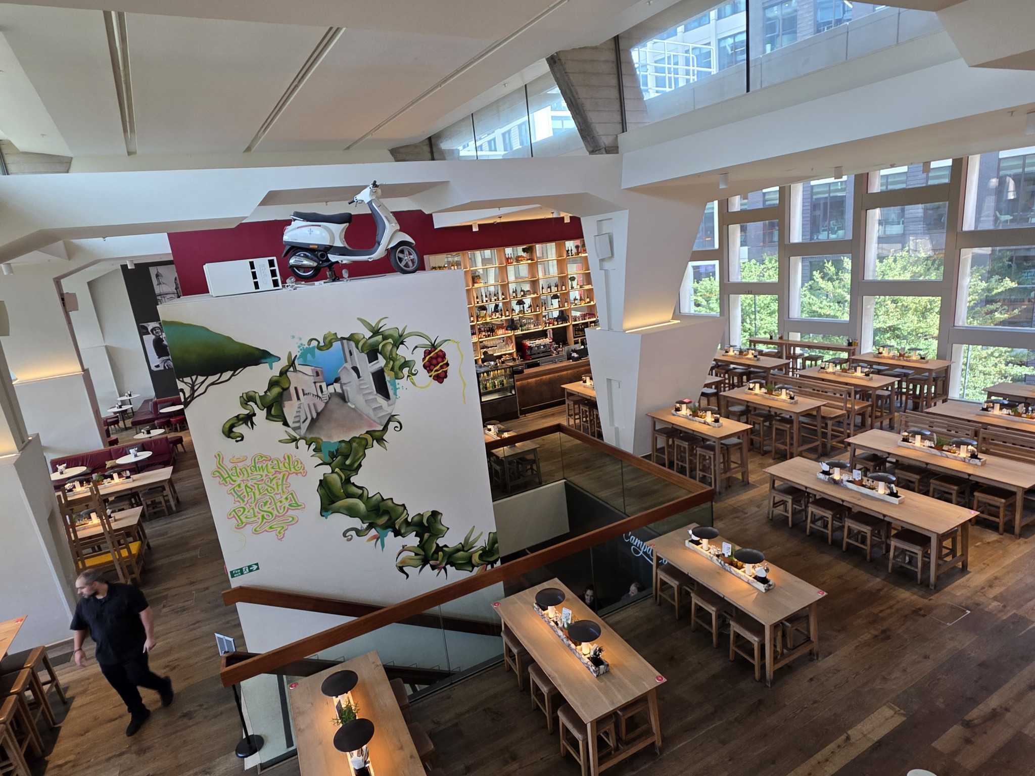 The Mezzanine at Vapiano Tottenham Court Road