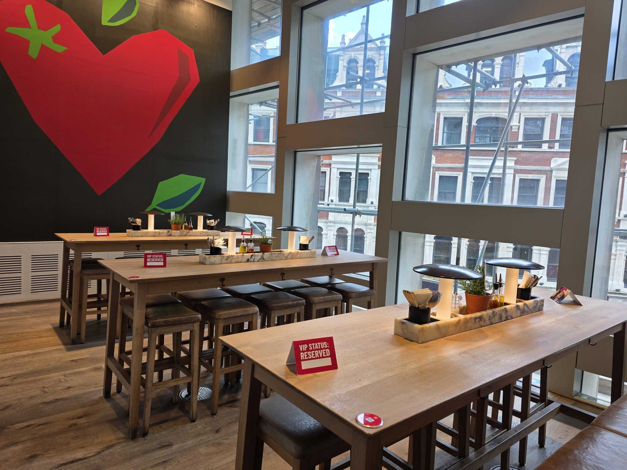 Window View at Vapiano Tottenham Court Road