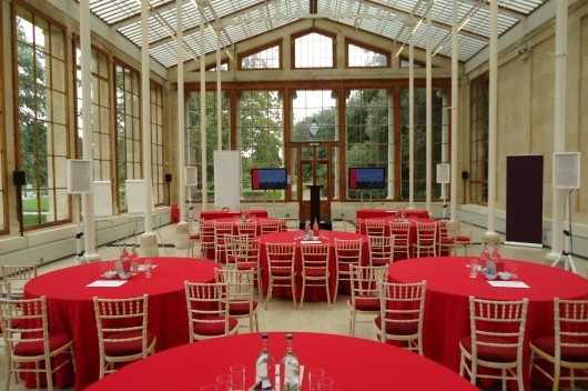 Nash Conservatory cabaret-style conference set up