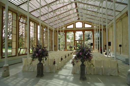 Nash Conservatory wedding set up