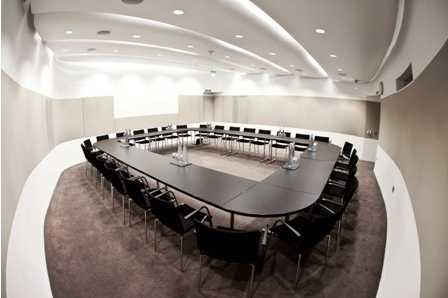 Boardroom style meetings with in-built AV