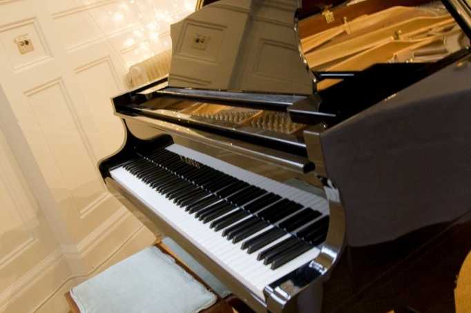 Grand Piano in Bridewell Hall 