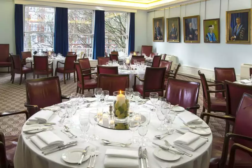 Dinner set up in Committee Room One Dinner set up in Committee Room One