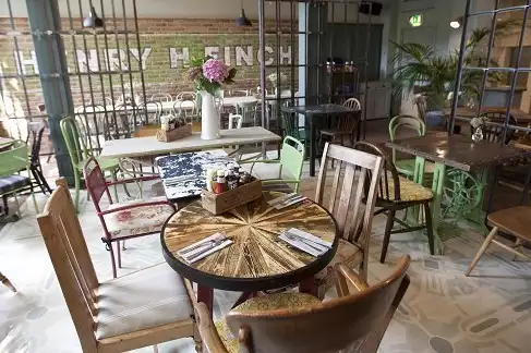 Our Dance Floor set for lunch