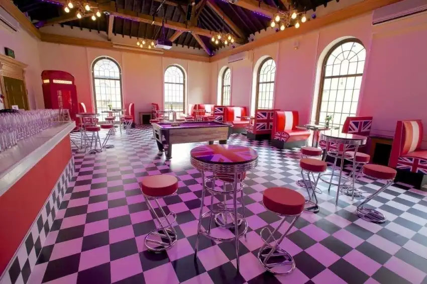 Sugar Rooms turned in a British Diner Sugar Rooms turned in a British Diner