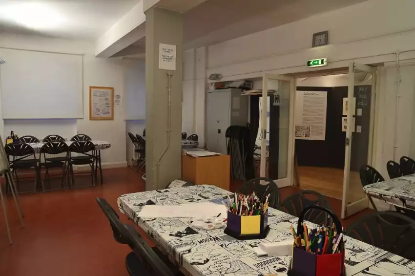 Upstairs private meeting space