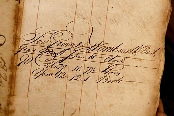 Historic Ledgers At 3 St James's Street