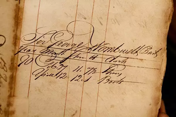 Historic Ledgers At 3 St James's Street