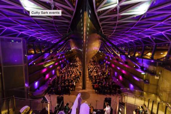 Christmas Party Venue in London : Cutty Sark