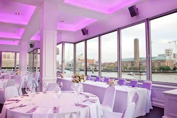 Dinner set up - Upper River Room