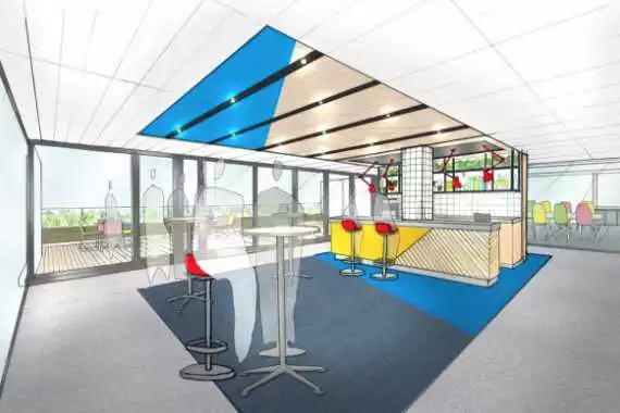 The Lounge and Balcony at 58VE