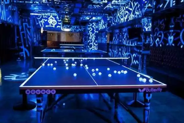  Private dining room at Bounce perfect for an informal christmas party 