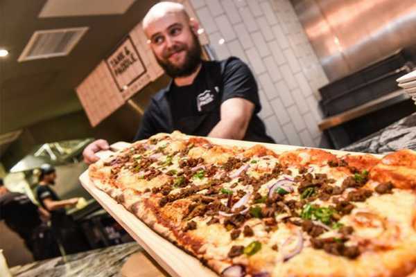 Pizzas on Paddle Boards