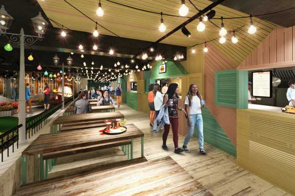 Artist impression of Swingers Golf, Oxford Street