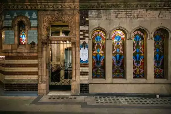 Outside the Victorian Bath House