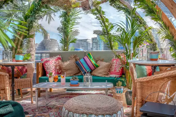 Inside of Paradise Pods at Coppa Club