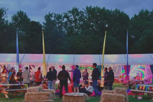 Summer garden marquee in London