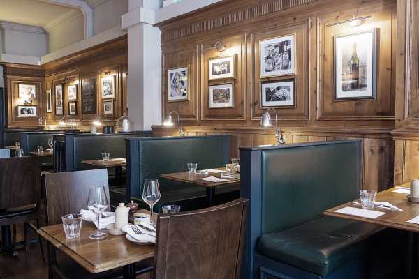 Dining space at Brasserie Blanc
