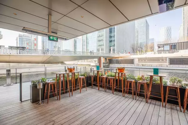 Hawksmoor Wood Wharf Bar