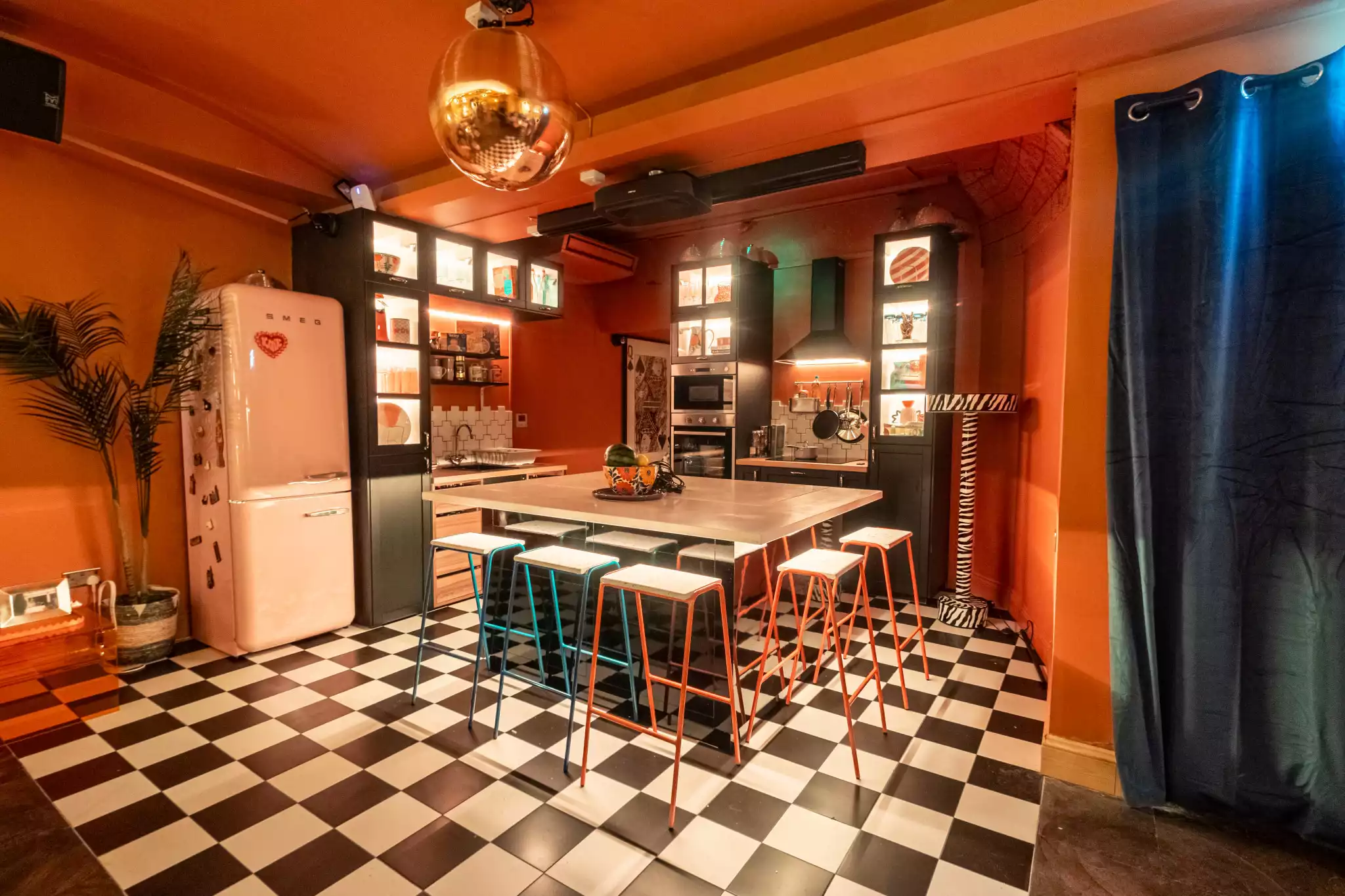 KITCHEN AND LIVING ROOM