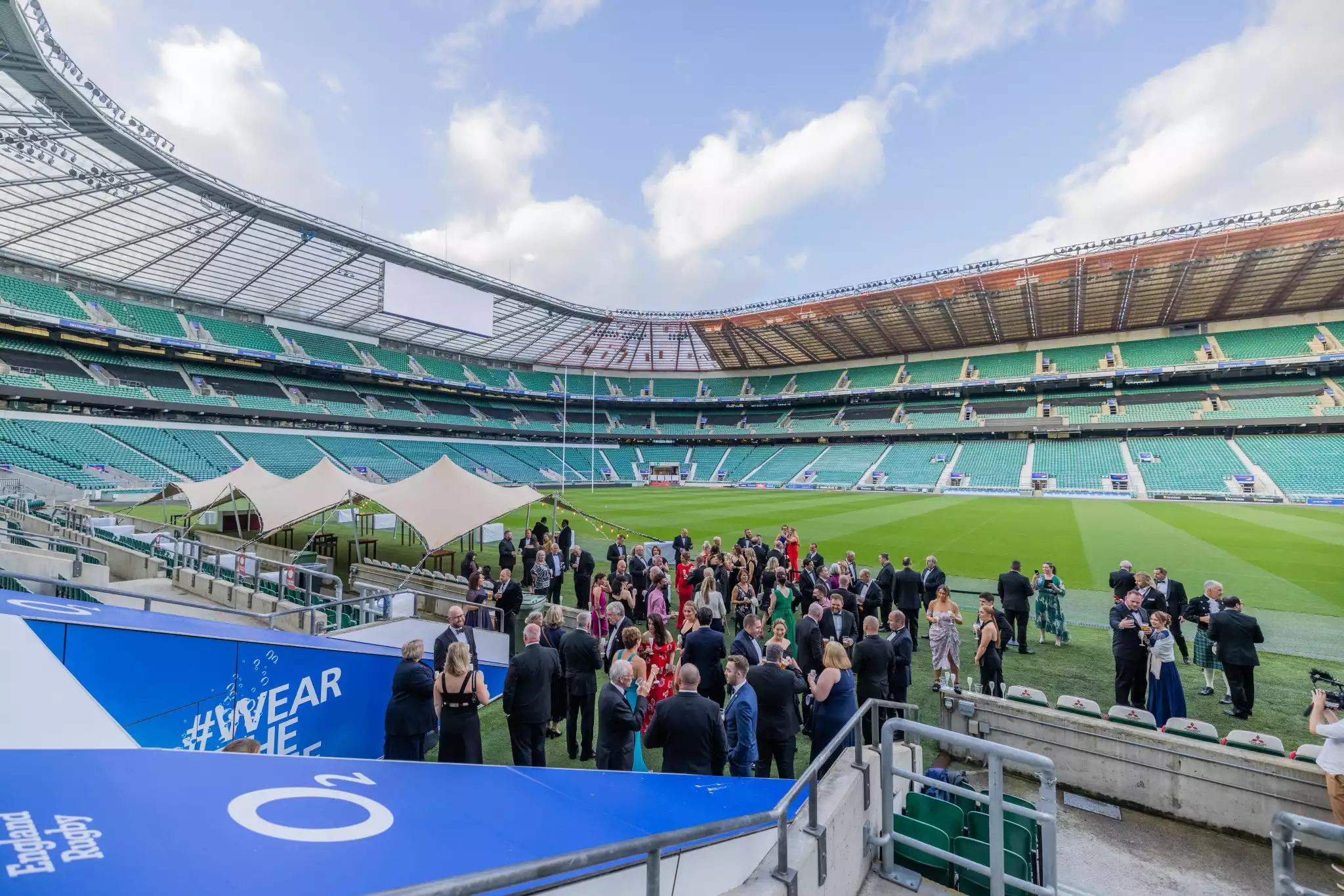 England Rugby Changing Room + Pitch-side