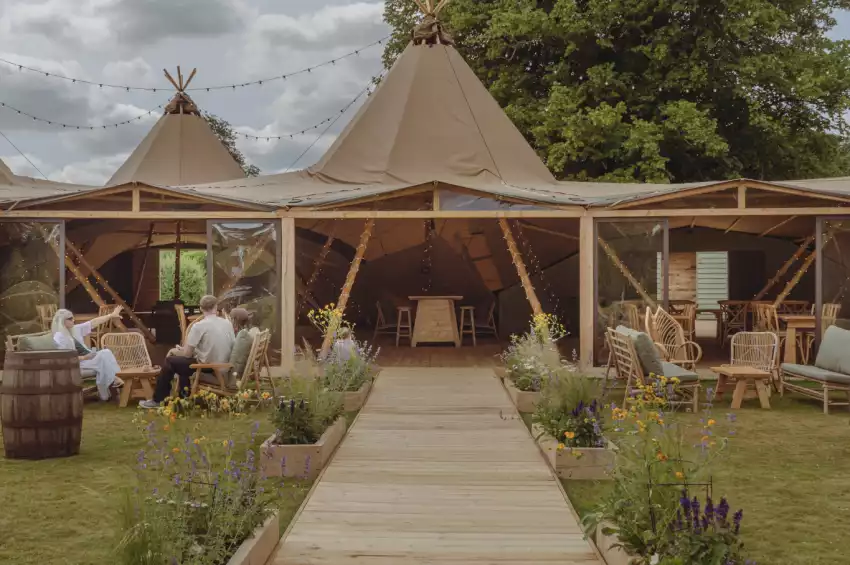 Tipis at Mapledurham