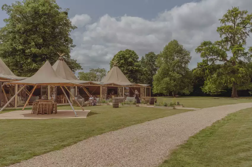 Tipis at Mapledurham