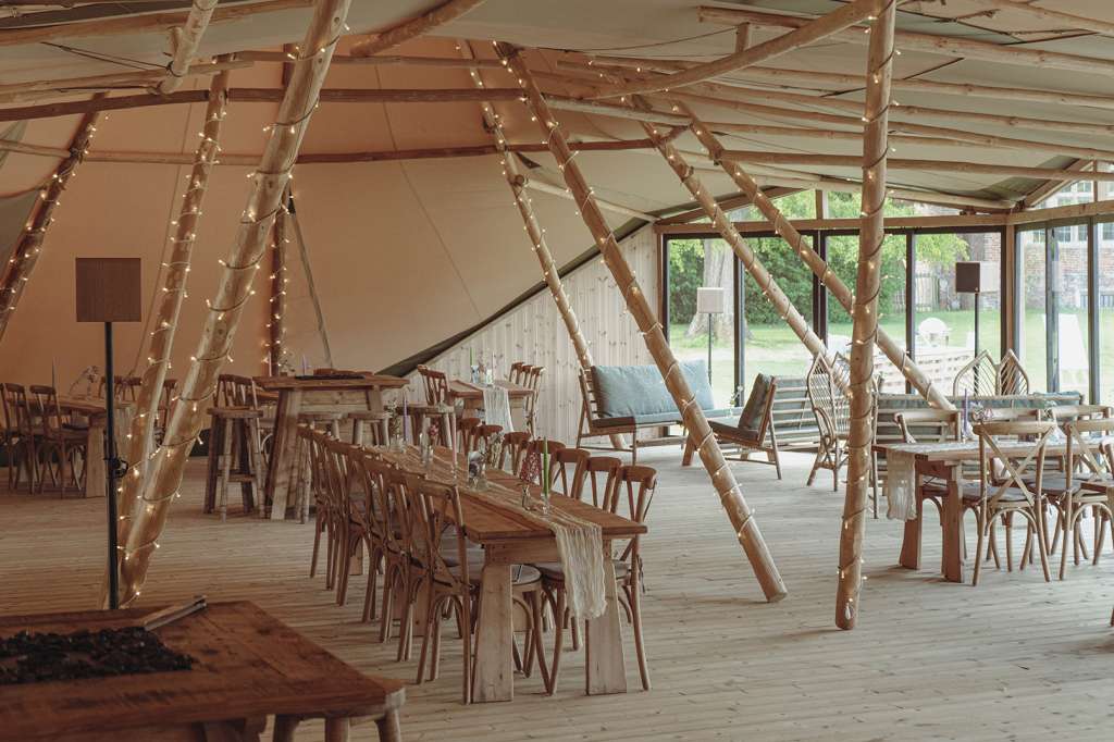 Tipis at Mapledurham