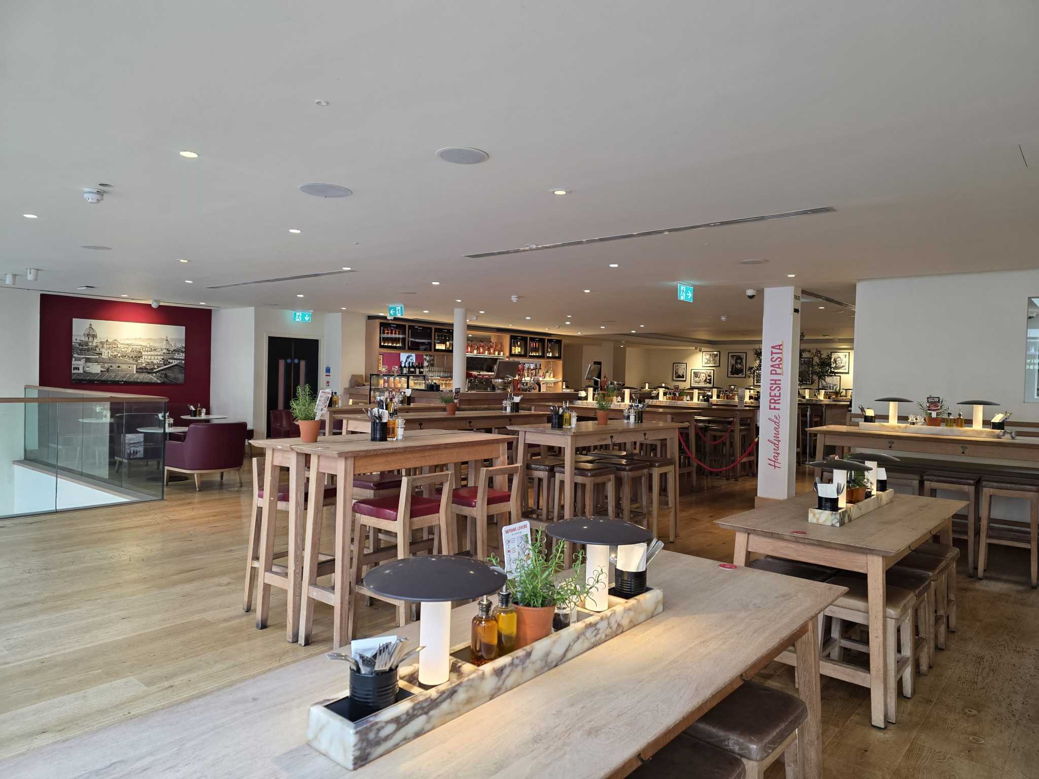 1st Floor Exclusive Hire at Vapiano Great Portland Street