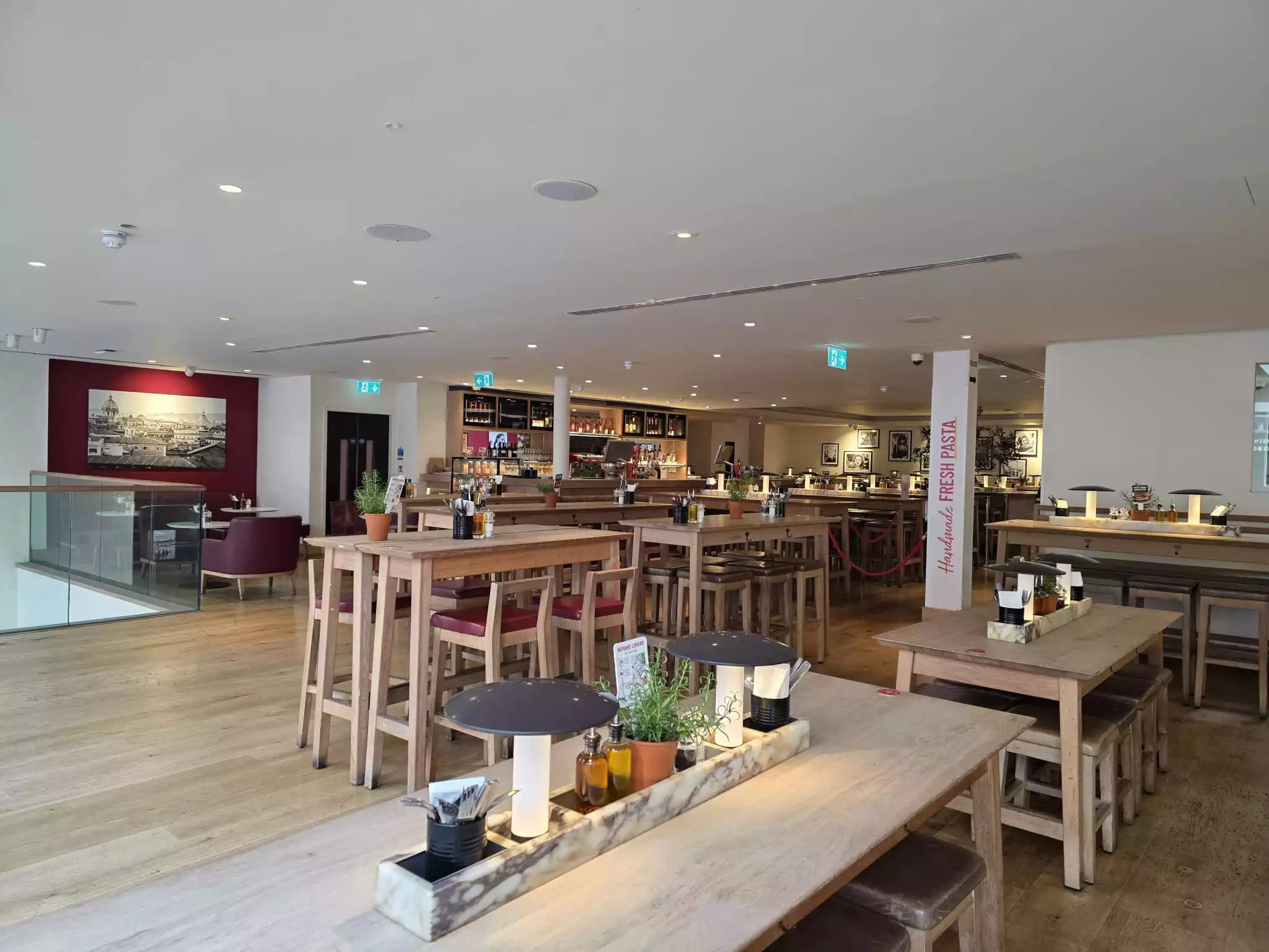1st Floor Exclusive Hire at Vapiano Great Portland Street