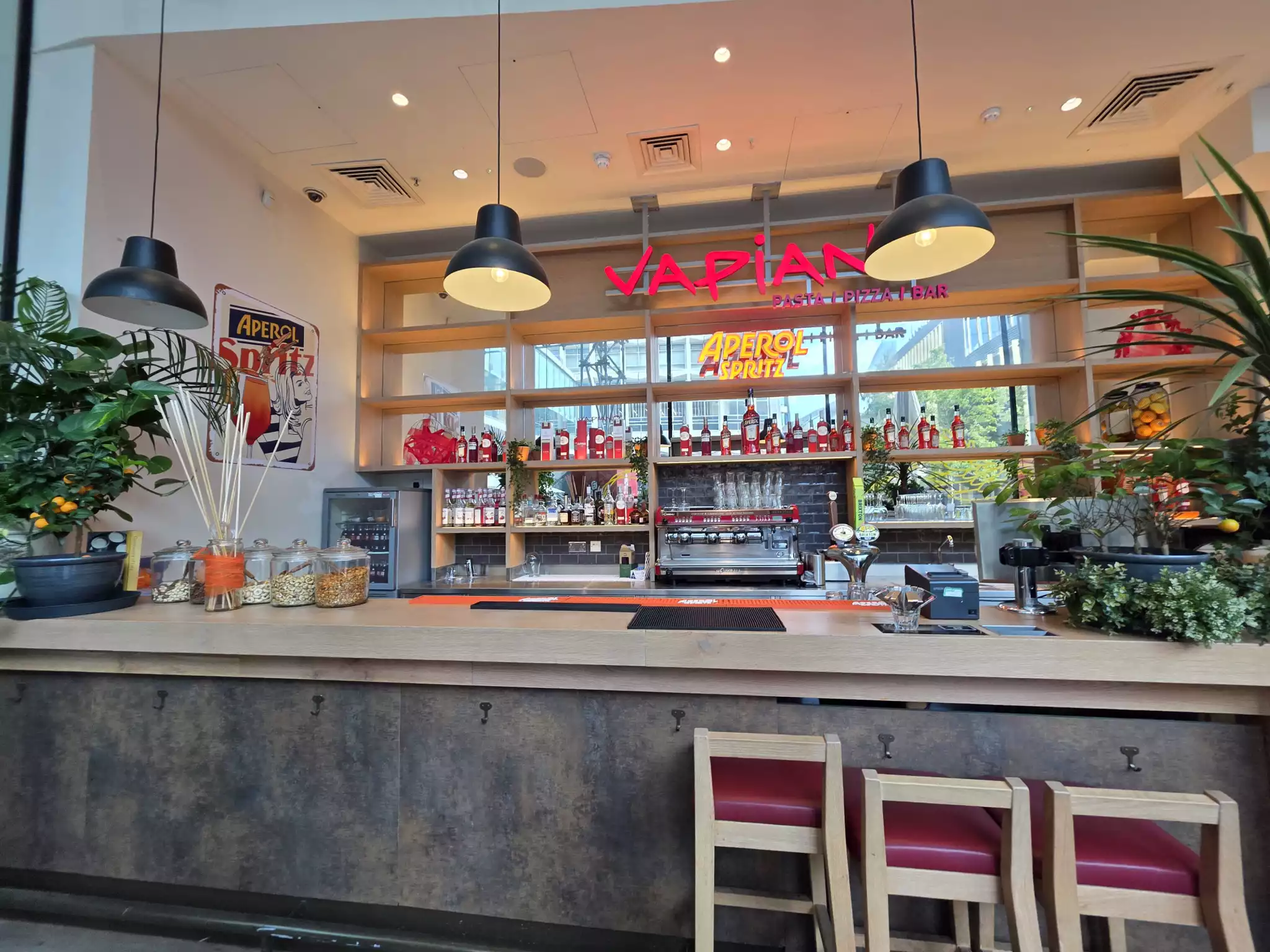 Ground Floor - Private Bar at Vapiano Tottenham Court Road