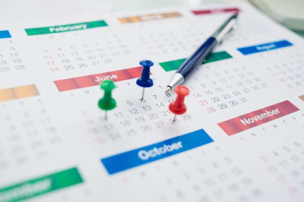  When should you be planning your event 