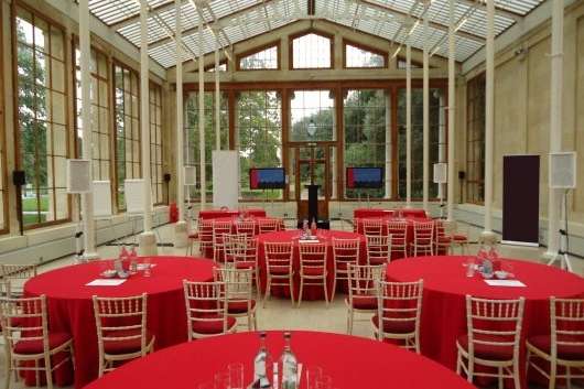 Nash Conservatory cabaret-style conference set up