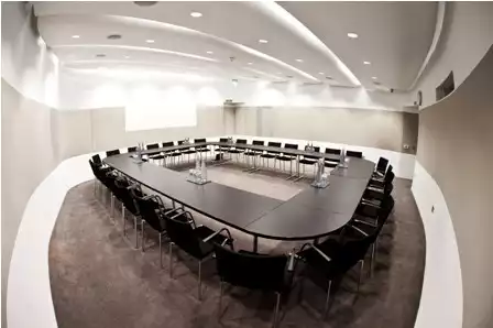 Boardroom style meetings with in-built AV